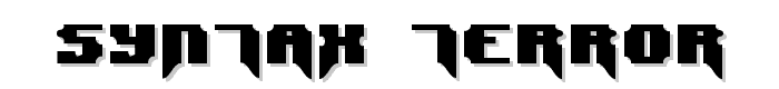 Syntax Terror font